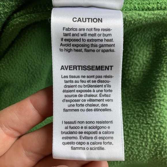 Mountain Hardwear Men's Large Quarter-Zip Fleece LS Pullover Bright Green GORP - Picture 14 of 15